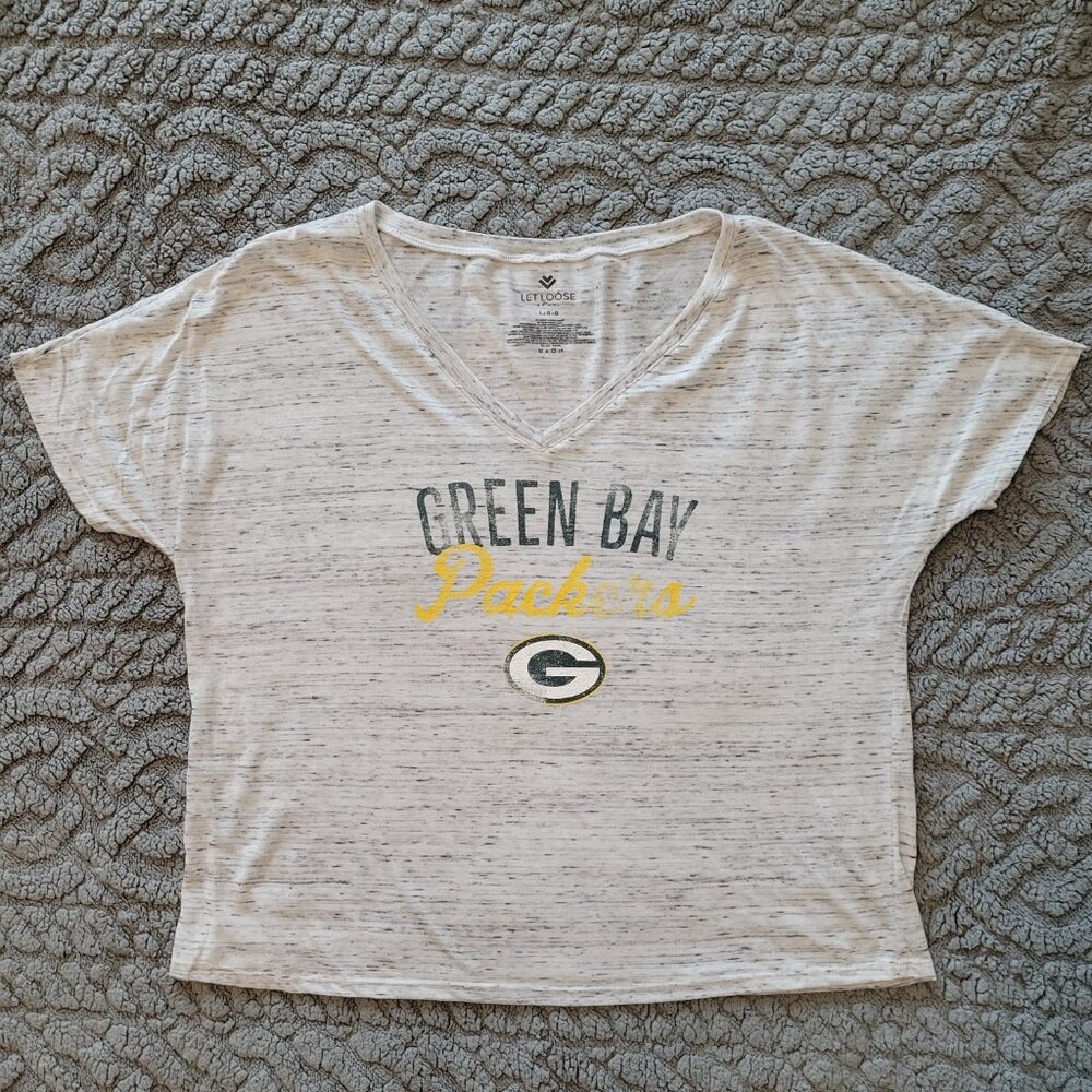Let Loose Green Bay Packers V-Neck T-Shirt